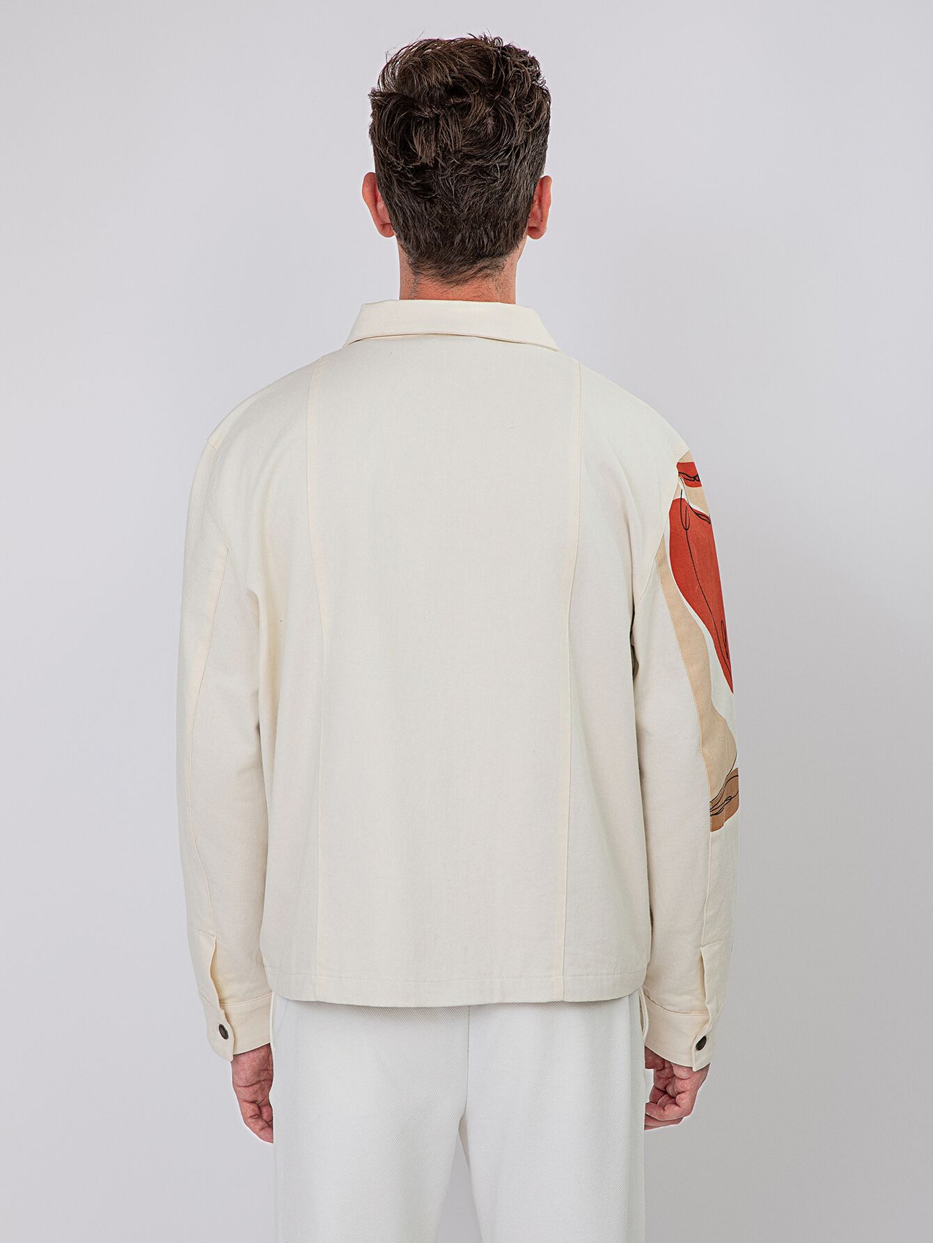 TWILL DENIM JACKET OFF-WHITE