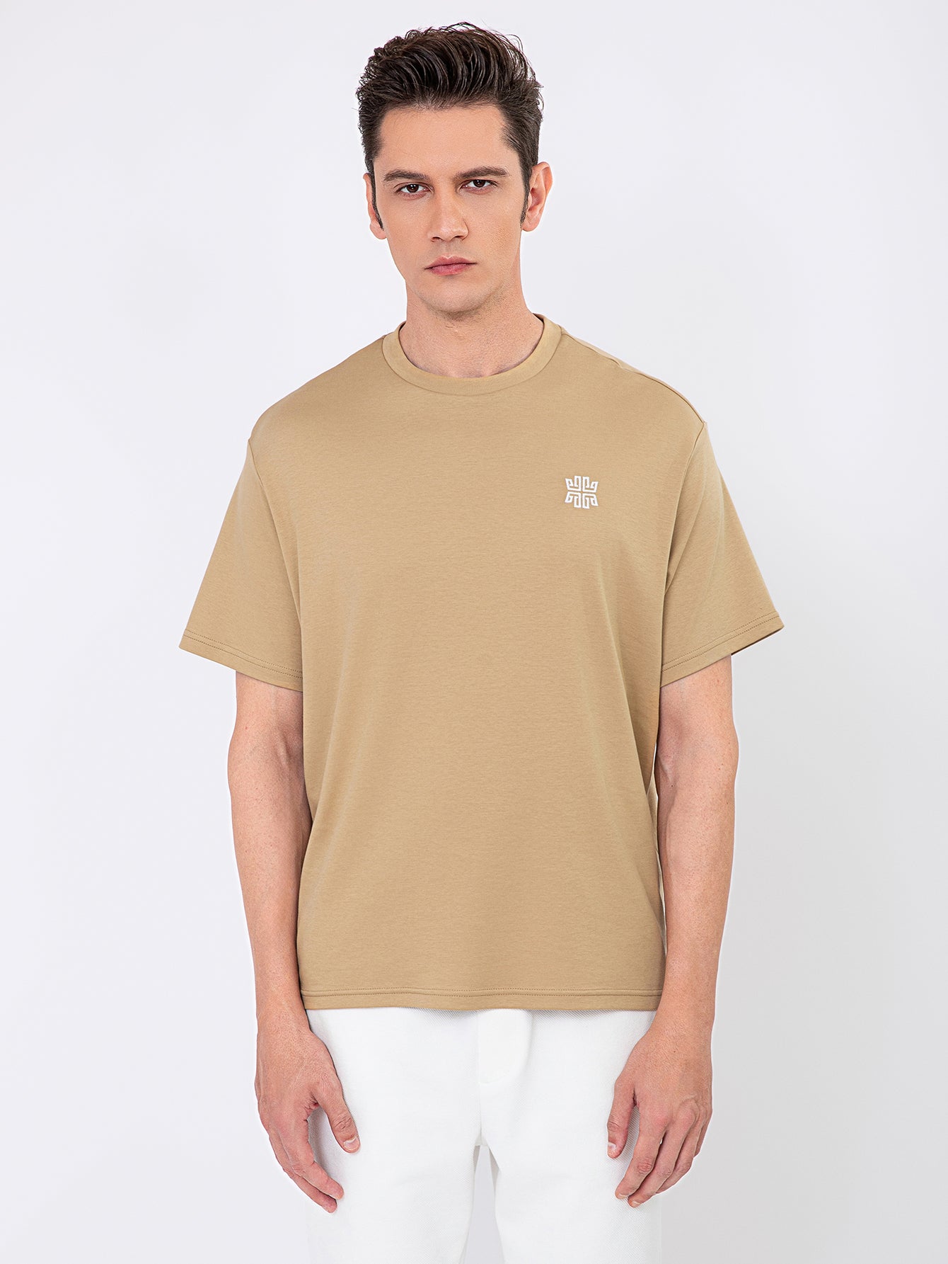2 PACK ARTISAN TEES (WHITE AND BEIGE)
