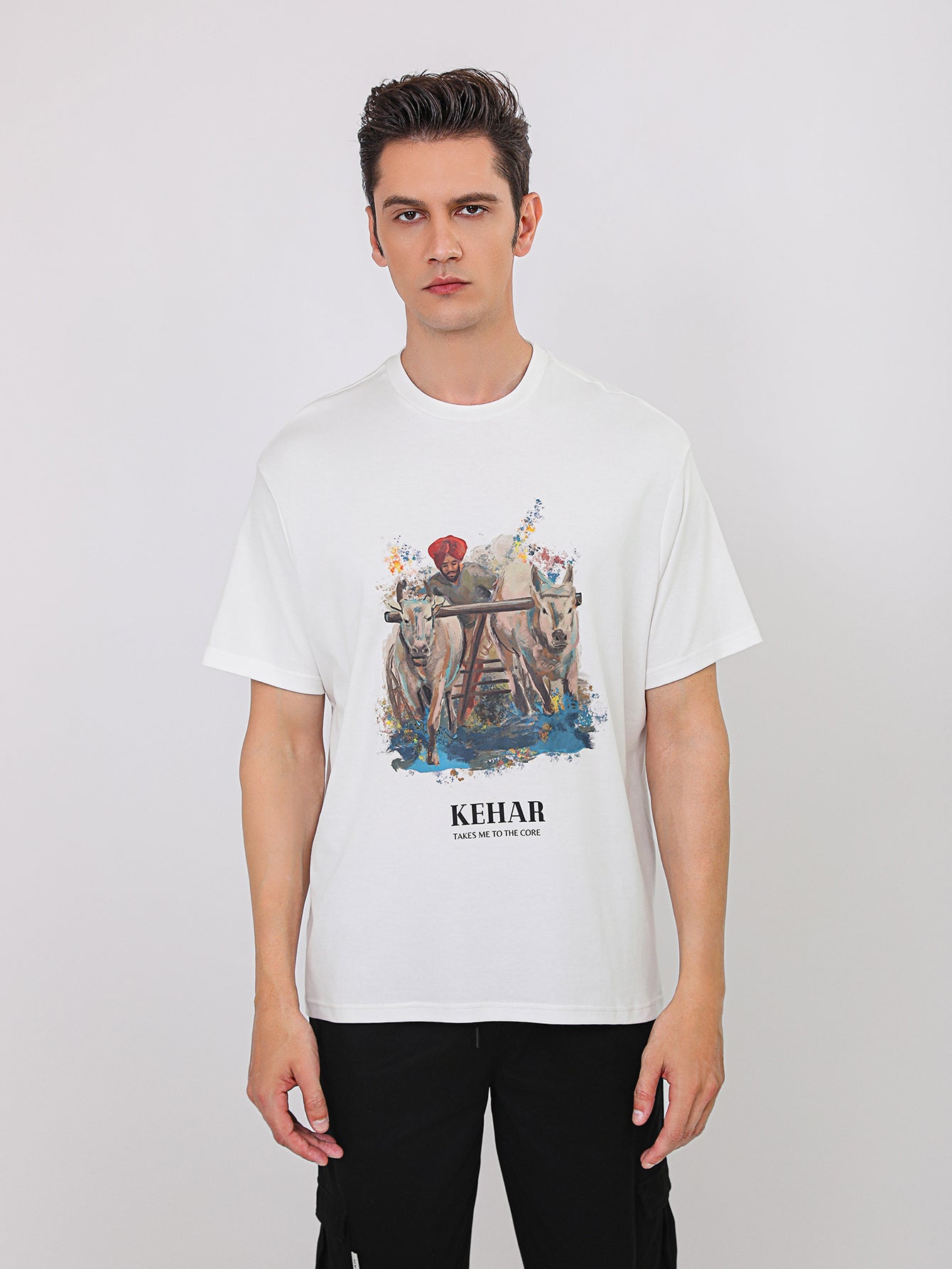 2 PACK ARTISAN TEES (WHITE AND BEIGE)