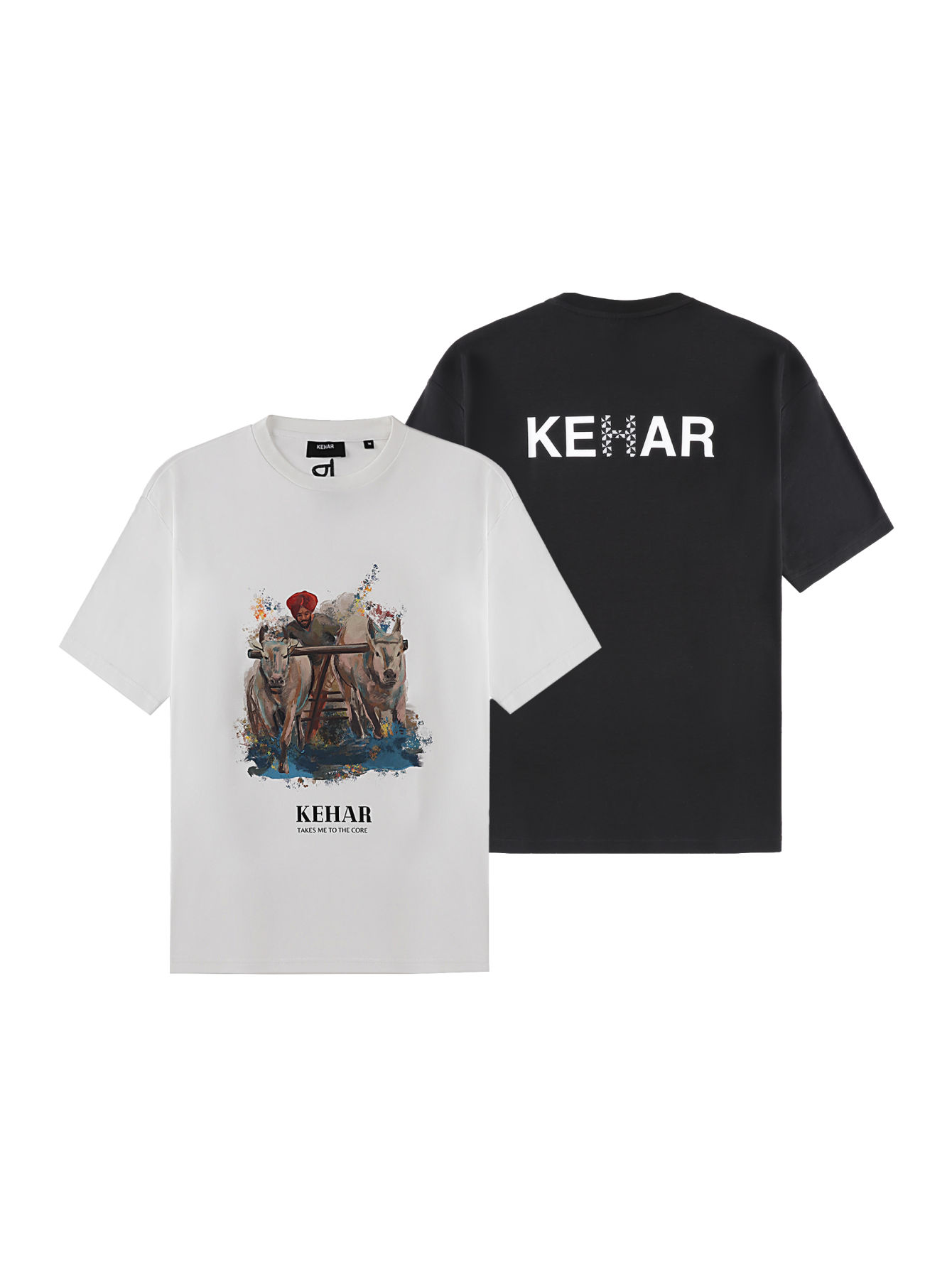 2 PACK ARTISAN TEES (WHITE AND BLACK)